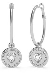 Элегантные стальные серьги 2в1 Guess From Guess With Love UBE70033 цена и информация | Серьги | 220.lv