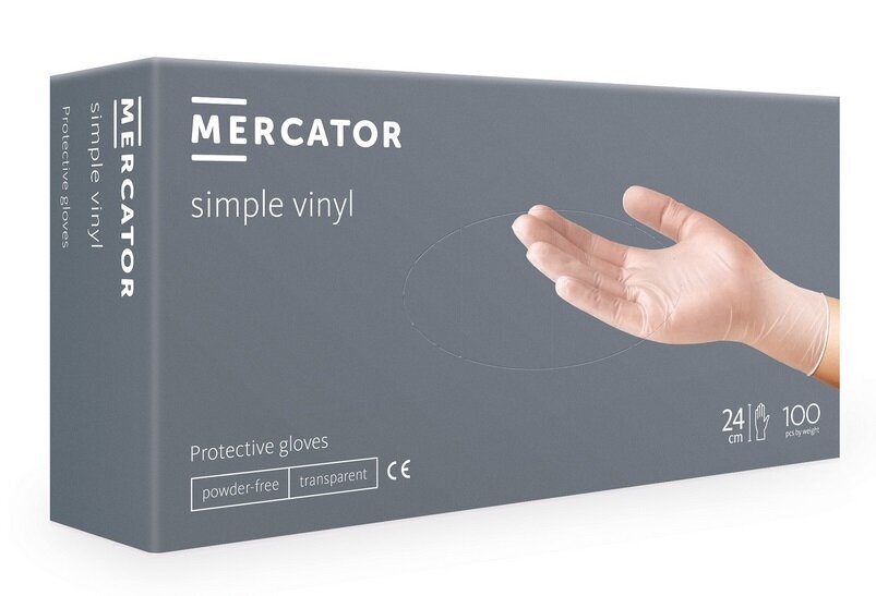 Vinila cimdi Mercator Simple Vinyl, XL izmērs cena un informācija | Darba cimdi | 220.lv