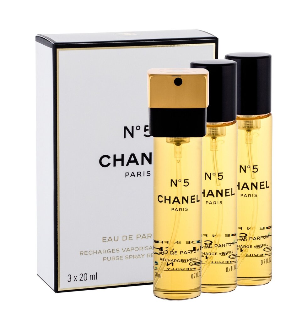 Parfimērijas ūdens Chanel No. 5 EDP sievietēm, 3 x 20 ml cena un informācija | Sieviešu smaržas | 220.lv