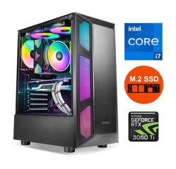 Gamer i7-10700 16GB 480GB SSD NVME 1TB HDD RTX 3060 Ti 8GB Windows 10 Stacionārais dators цена и информация | Стационарные компьютеры | 220.lv