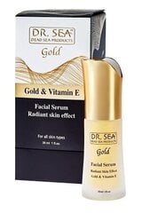 Serums sejai ar zeltu un E vitamīnu Dr. Sea Gold, 30 ml cena un informācija | Sejas krēmi | 220.lv