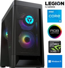 Lenovo Legion T5 i5-11400F 16GB 1TB SSD RTX 3060Ti Windows 11 Stacionārais dators цена и информация | Стационарные компьютеры | 220.lv