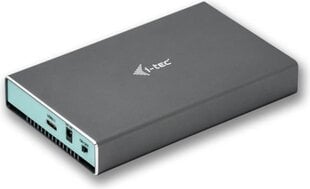 i-tec MySafe USB-C / USB 3.0 2x M.2 SSD Raid ārējais korpuss cena un informācija | Cieto disku somas un apvalki | 220.lv