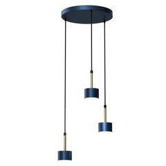 Piekarināma lampa Arena Blue/Gold 3xGX53 cena un informācija | Lustras | 220.lv