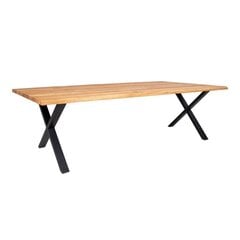 Обеденный стол Toulon, 300x100x75 см, коричневый/черный цена и информация | Кухонные и обеденные столы | 220.lv
