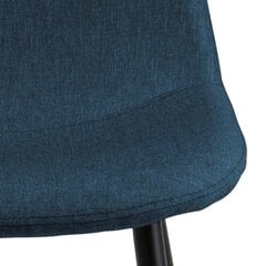 Обеденные стулья, Wilma, 4 шт, синие цена и информация | Стулья для кухни и столовой | 220.lv