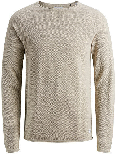 JJEHILL vīriešu džemperis 12157321 Oatmeal Melange cena un informācija | Vīriešu džemperi | 220.lv