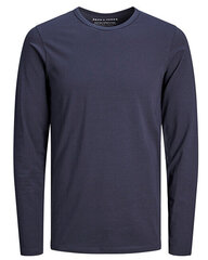 Мужская футболка JJEBASIC 12059220, темно-синяя цена и информация | Мужские свитера | 220.lv