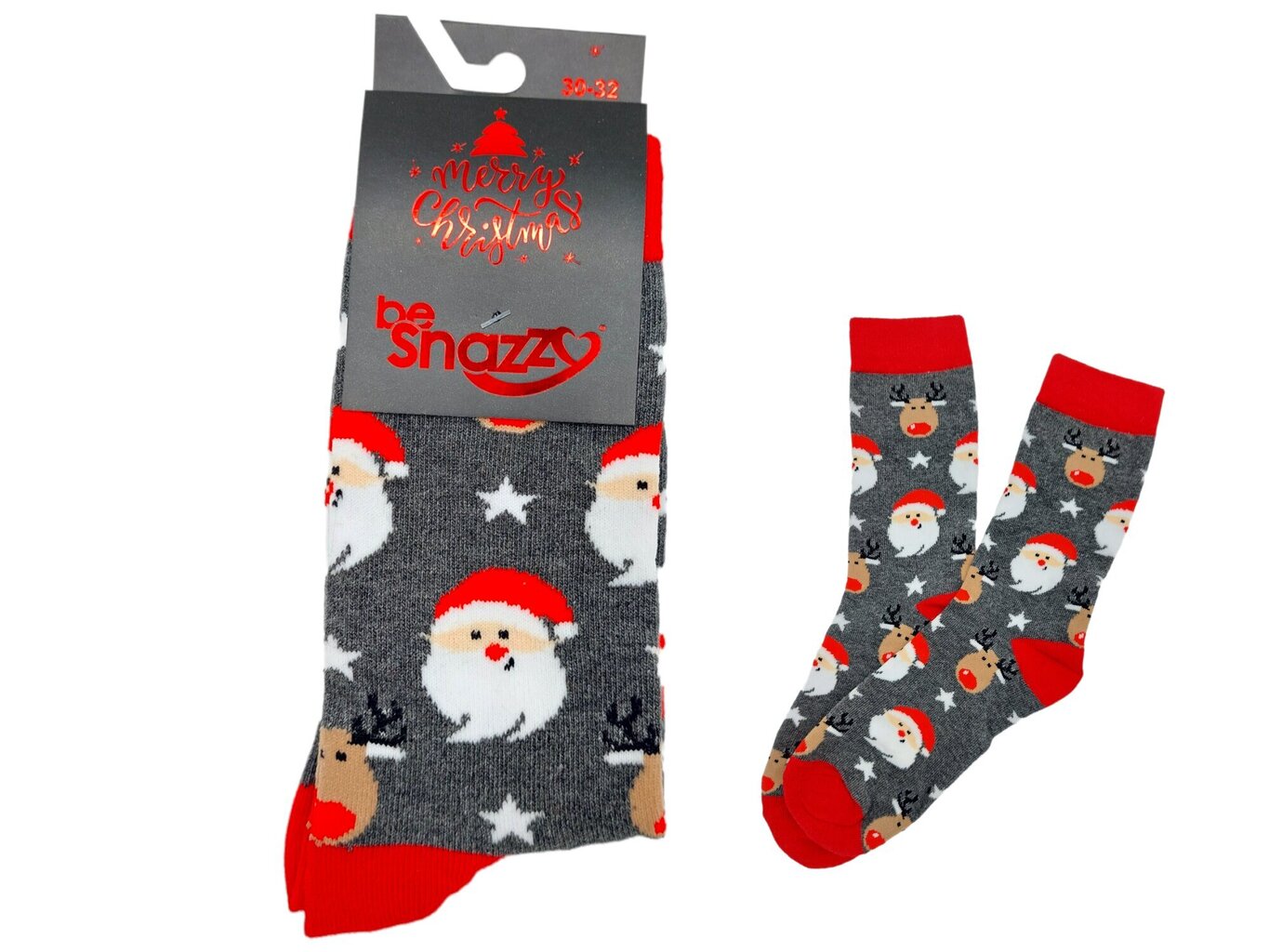 Ziemassvētku zeķes visai ģimenei be Snazzy SKCH-01 Merry Christmas цена и информация | Zeķes, zeķubikses meitenēm | 220.lv