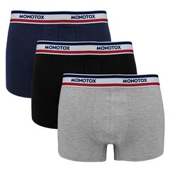 BOXER SHORTS MONOTOX TRUNK 3P MX21063 цена и информация | Мужские трусы | 220.lv