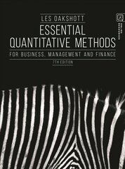 Essential Quantitative Methods: For Business, Management and Finance 7th edition цена и информация | Книги по экономике | 220.lv