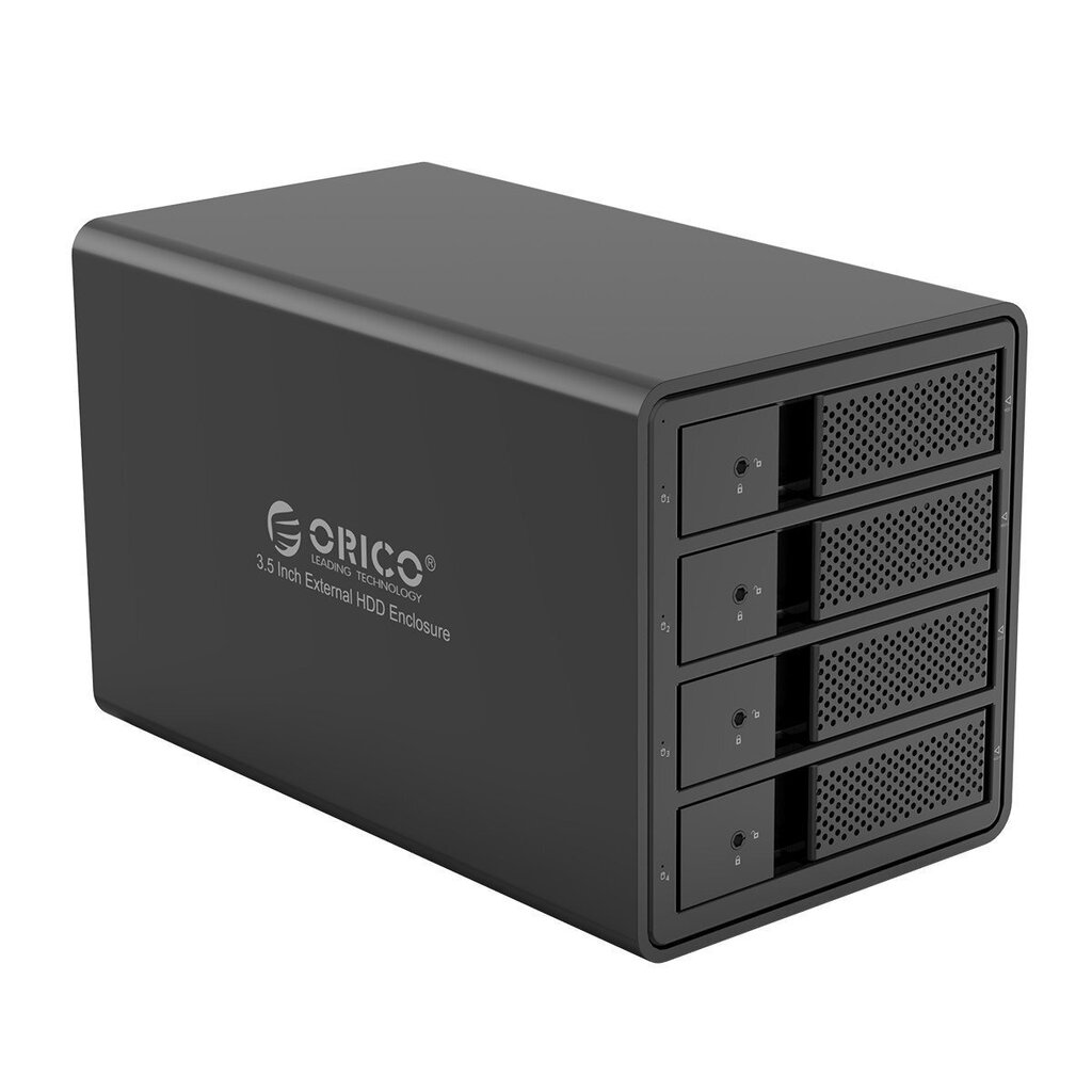 Hard Drive Enclosure Orico HDD, 3.5 Inch, 4 Bay, USB 3.0 type B cena un informācija | Cieto disku somas un apvalki | 220.lv
