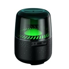 XO F37 Bluetooth 5.0 Gaismas Telpiskās skaņas atmosfēras skaļrunis Box 10W (2x 5W) + Micro SD + AUX Melns cena un informācija | Skaļruņi | 220.lv