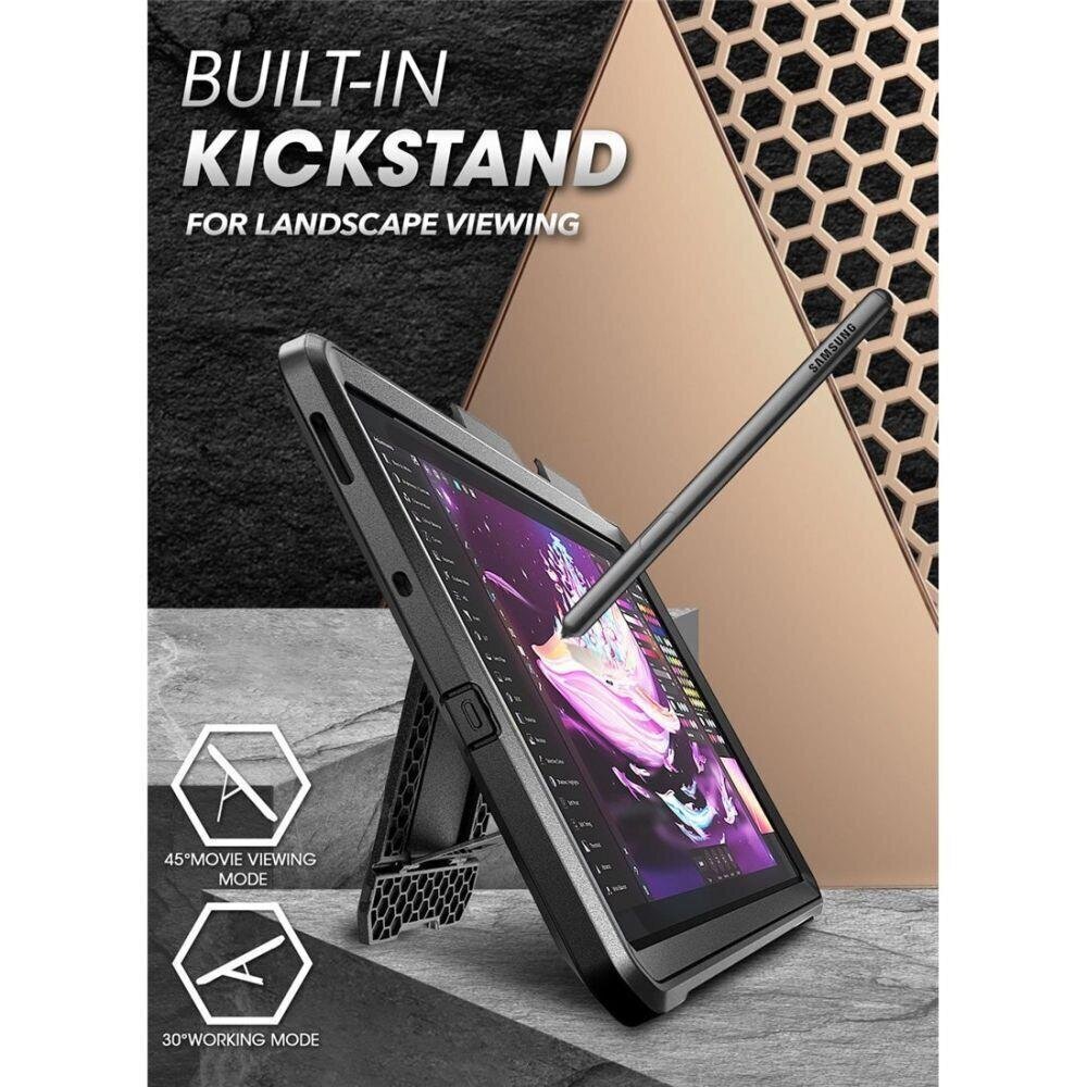 Maciņš Supcase UNICORN BEETLE PRO GALAXY TAB S6 LITE 10.4 P610 / P615, melns cena un informācija | Somas, maciņi | 220.lv