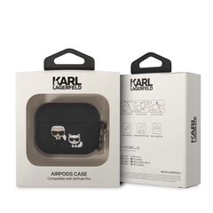 Karl Lagerfeld and Choupette Silicone Case for Airpods Pro Black cena un informācija | Austiņas | 220.lv