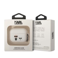 Karl Lagerfeld and Choupette Silicone Case for Airpods Pro White цена и информация | Наушники | 220.lv