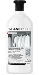 Organic People ECO veļas mazgāšanas gels baltām drēbēm Ūdens lilija & Japānas rīsi, 1000ml cena un informācija | Veļas mazgāšanas līdzekļi | 220.lv