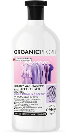 Organic People ECO veļas mazgāšanas gels krāsainām drēbēm Magnolija & Jūras sāls, 1000ml цена и информация | Veļas mazgāšanas līdzekļi | 220.lv