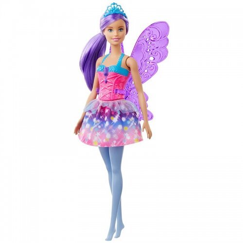 Lelle Mattel - Barbie Dreamtopia Fairy Doll Purple Hair / from Assort cena un informācija | Rotaļlietas meitenēm | 220.lv