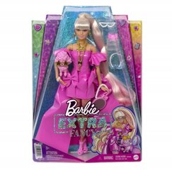 Lelle Mattel - Barbie Extra Fancy Doll In Shimy Pink Dress With Puppy / from Assort цена и информация | Игрушки для девочек | 220.lv