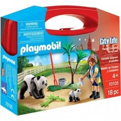 Playmobil 70105 - Panda Caretaker Carry Case цена и информация | Kонструкторы | 220.lv