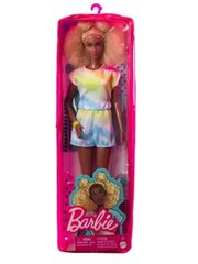 Mattel - Barbie Fashionistas Blonde Doll Afro With Side Puffs And Tie-Dye Romper / from Assort цена и информация | Игрушки для девочек | 220.lv