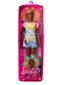 Lelle Mattel - Barbie Fashionistas Blonde Doll Afro With Side Puffs And Tie-Dye Romper / from Assort cena un informācija | Rotaļlietas meitenēm | 220.lv