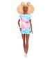 Lelle Mattel - Barbie Fashionistas Blonde Doll Afro With Side Puffs And Tie-Dye Romper / from Assort cena un informācija | Rotaļlietas meitenēm | 220.lv