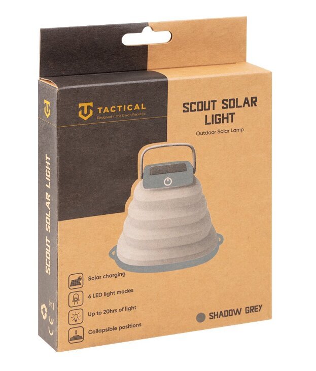 Tactical Scout saules lampa IP67 / salokāma / 500mAh / 6000K цена и информация | Galda lampas | 220.lv