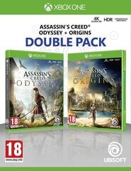 Assassin's Creed Origins + Odyssey Double Pack Xbox One cena un informācija | Datorspēles | 220.lv