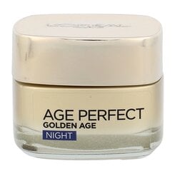 Реактивационный охлаждающий ночной крем L Oreal Age Perfect Golden Age Night Cream, 50 мл цена и информация | Наносите на чистую кожу лица. Подержите около 10-15 минут и смойте водой. | 220.lv