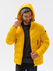 Зимняя мужская куртка Омбре C519, желтая цена и информация | Мужские куртки | 220.lv