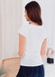 Sieviešu T-krekls ar V veida kakla izgriezumu Edoti SLR002 balts cena un informācija | T-krekli sievietēm | 220.lv