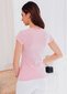 Sieviešu T-krekls ar V veida kakla izgriezumu Edoti SLR002 gaiši rozā cena un informācija | T-krekli sievietēm | 220.lv