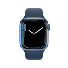 Apple Watch Series 7 GPS + Cellular, 41mm Blue Aluminium Case with Abyss Blue Sport Band - Regular cena un informācija | Viedpulksteņi (smartwatch) | 220.lv