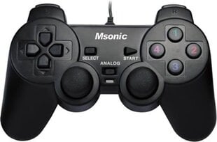 Spēļu kontrolieris Msonic MN3329BK priekš PC cena un informācija | Spēļu kontrolieri | 220.lv