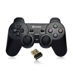 Vakoss GP-3925BK spēļu kontrolieris Gamepad PC, Playstation 3 analogais / digitālais RF, melns cena un informācija | Vakoss Datortehnika | 220.lv