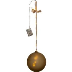 LED Gaismas dekors bumba karināms zeltīts 0,25W 20x21cm Bliss 460-62 cena un informācija | Ziemassvētku dekorācijas | 220.lv