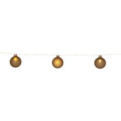 LED Virtene Dekoram zeltītā krāsā 160cm 22LED Blis 729-51 cena un informācija | Ziemassvētku lampiņas, LED virtenes | 220.lv