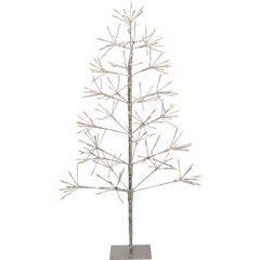 Āra dekors koks sudraba 120cm 200LED Flower Tree 860-87 cena un informācija | Ziemassvētku dekorācijas | 220.lv
