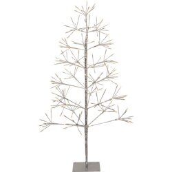 Āra dekors koks sudraba 120cm 200LED Flower Tree 860-87 цена и информация | Ziemassvētku dekorācijas | 220.lv