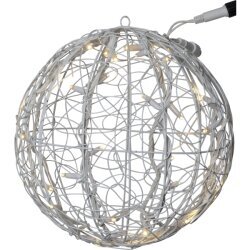 Gaismas dekors balts 4W 35X35CM BALL, 30 LED - EXTRA SYSTEM LED 466-97-1 цена и информация | Āra apgaismojums | 220.lv