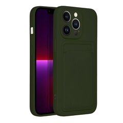 Vāciņš Forcell CARD - iPhone 14 PRO MAX (6.7) zaļš cena un informācija | Telefonu vāciņi, maciņi | 220.lv