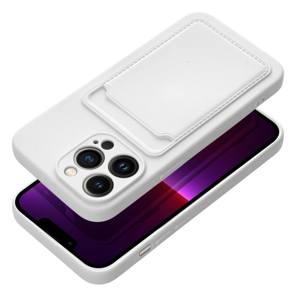 Vāciņš Forcell CARD - iPhone 14 PRO MAX (6.7) balts cena un informācija | Telefonu vāciņi, maciņi | 220.lv