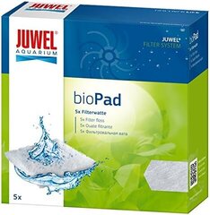 Juwel akvārija filtra spilventiņi Biopad Filterwatt, L (standarta), balts, 5 gabali (1 iepakojums) цена и информация | Аквариумы и оборудование | 220.lv
