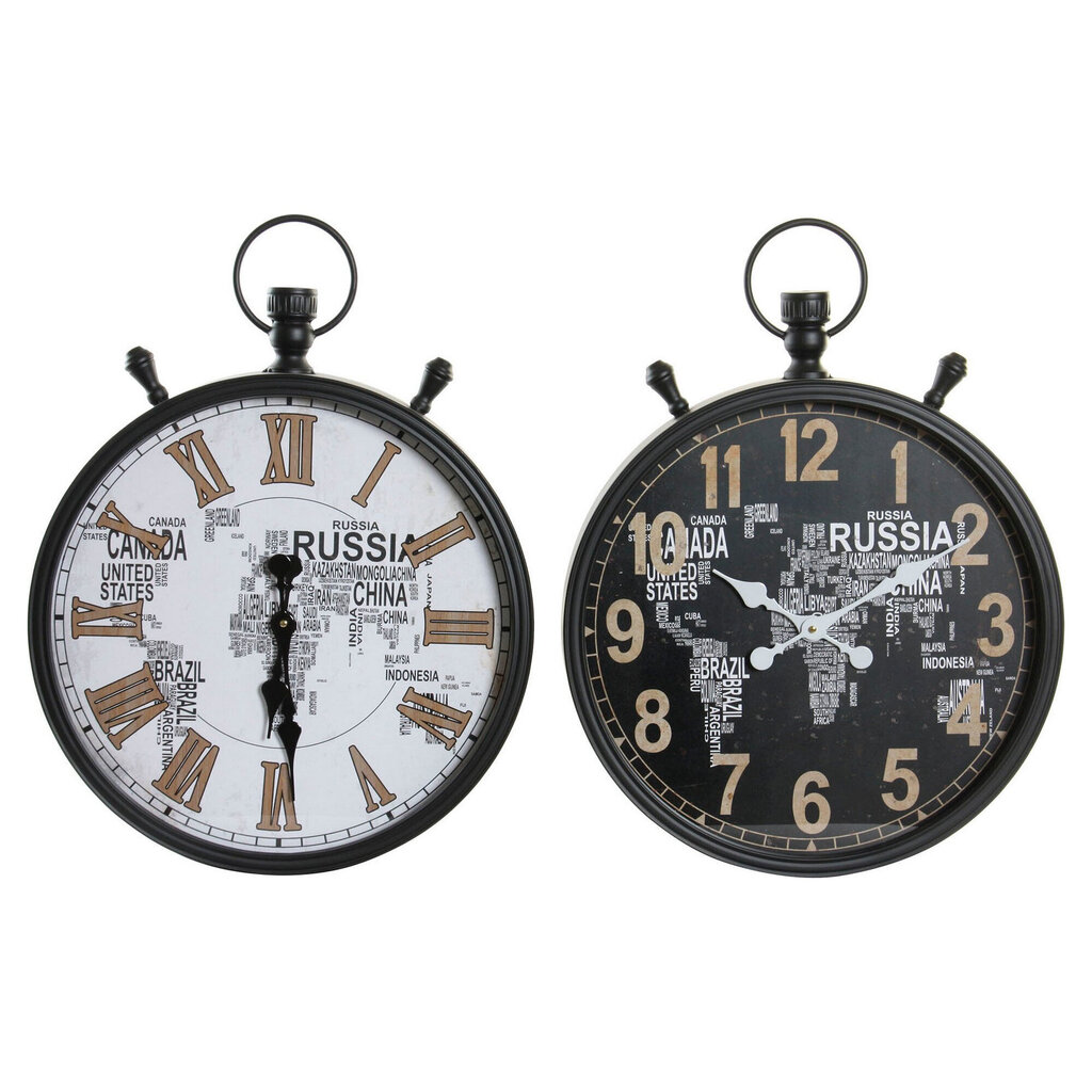 DKD Home Decor sienas pulkstenis, 2 gab., 50 x 10 x 66 cm цена и информация | Pulksteņi | 220.lv