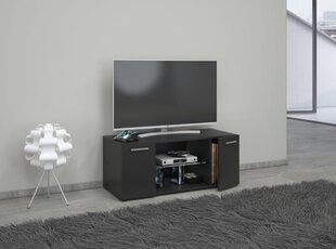 Televizora skapis Lowina, 95x36x40 cm, melns cena un informācija | TV galdiņi | 220.lv