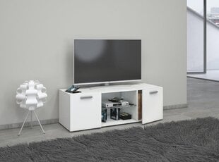 Televizora skapītis Lowina, 115x36x40 cm, balts cena un informācija | TV galdiņi | 220.lv