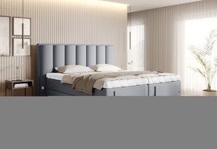 Кровать NORE Sola 06, 140x200 см, серая цена и информация | Кровати | 220.lv