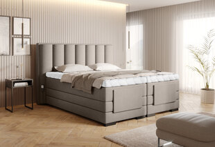 Кровать NORE Veros, 160x200 см, бежевого цвета цена и информация | Кровати | 220.lv